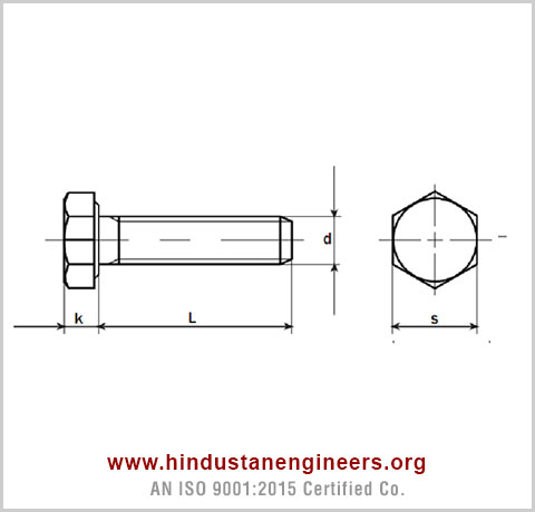 DIN 933 Hex Bolts / ISO 4017 Hex Bolts